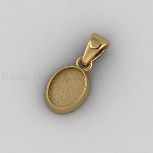 Handmade <b>Solid</b> 925 <b>Silver</b> 14K Gold Plated 7x14mm Oval Blank Bezel Setting DIY Keepsake Jewelry Findings - Product Image 4
