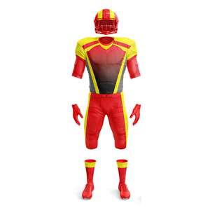 Direct Factory Supplier Custom Heat-Transfer Printed Plus Size Short Sleeve Breathable American Football Uniform New Design - Product Image 1