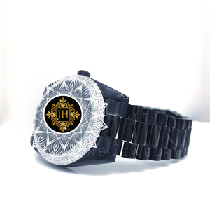 Fully Iced Branded RLX Quartz Watch Alloy 20mm Band Moissanite Diamond Hip-Hop Jewelry Engagement Party Wedding Anniversary Gift - Product Image 4