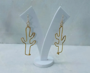 ต่างหูทำมือจากทองเหลือง งานฝีมือโลหะรักษ์โลก เครื่องประดับผู้หญิง สไตล์โบโฮแบบใหม่ - Product Image 1