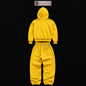 Conjunto Deportivo Bordado con Estrella Amarilla para Hombre, Sudadera con Cremallera Personalizada y Pantalones Jogger, Ropa Deportiva Casual, Proveedor Mayorista OEM - Product Image 6