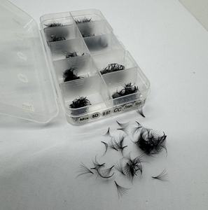 Extensiones de Pestañas de Volumen Extremo, Pestañas Postizas Sintéticas al por Mayor, en Caja de 500/1000 Unidades, Base Puntiaguda, Longitud Mixta 3D-14D - Product Image 3