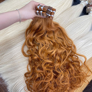 Luxury Vietnamese Remy Virgin Wave Tape in Hair <b>Extensions</b> Super Double Drawn Color 100g 100% Human Hair - Product Image 1