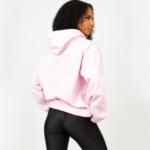 Sweat à capuche pour femme en polyester et coton, imprimé graphique décontracté, design de logo personnalisé, streetwear personnalisé, haut à capuche tendance - Product Image 2