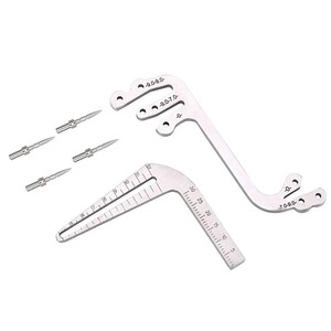 Juego de guías quirúrgicas dentales de ametrina, de acero inoxidable, ajustables, para posicionamiento y localización oral de implantes, regla de perforación - Product Image 6