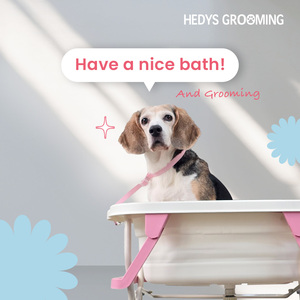 Baignoire pour animaux de compagnie HEDYS GROOMING pour chiens - Matériau PP durable de qualité supérieure, facile à nettoyer, bassin multi-usages pour le toilettage et la relaxation des animaux - Product Image 4