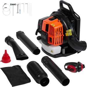 Soffiatore a Zaino a Benzina 62CC 2 Tempi, 1110CFM di Volume d'Aria, Senza Fili, Grado Industriale, Personalizzabile OEM, Alimentazione a Batteria - Product Image 1