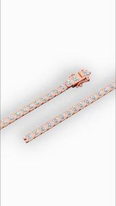 Bracelet tennis rond de 7 pouces avec diamants de laboratoire, or 10 carats, bijoux de luxe, fabricant et fournisseur en gros - Product Image 2