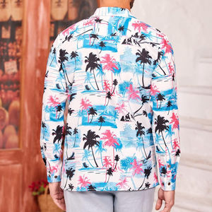 Conjunto de Camisa y Pantalones Cortos de Playa para Hombre, Talla Grande, con Logotipo Personalizado, Estampado Floral a Cuadros, Secado Rápido y Transpirable, Venta al Por Mayor - Product Image 4