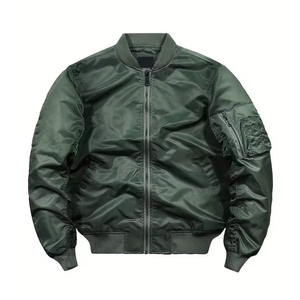 ODM/OEM Service Heavyweight <b>Men's</b> Street Style Custom Satin Embroidery <b>Jacket</b> <b>Baseball</b> Oversized Bomber <b>Jacket</b> - Product Image 1