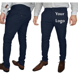 Pantalones formales de diseño personalizado para hombre, pantalones elásticos de cintura media de alta calidad, servicio OEM con impresión de logotipo personalizado de BD - Product Image 6