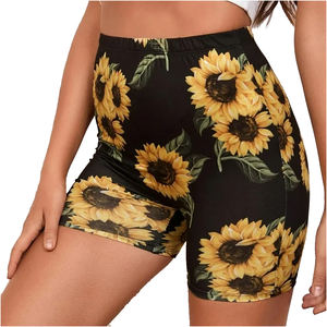 Shorts de sport pour femmes grandes tailles, sublimation, respirants, dernier design, impression 3D par sublimation. - Product Image 5