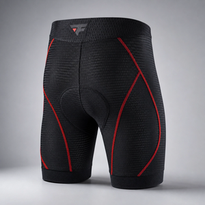 Shorts de cyclisme réversibles 3D rembourrés pour hommes, sous-vêtements de vélo respirants et anti-humidité, écologiques pour le VTT - Product Image 3