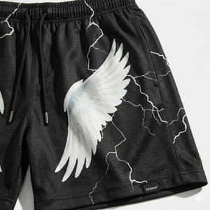 Nouveaux shorts de course de plage confortables et doux pour garçons et hommes, 100 % polyester, grande taille, en maille, personnalisables avec logo - Product Image 5