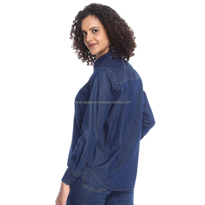 Nardon Apparel 2025, Camisa vaquera para mujer, primavera y otoño, nueva camisa holgada de doble manga larga que combina con todo, abrigo informal - Product Image 2