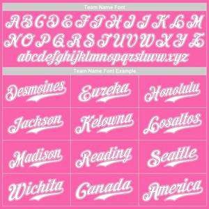 Camiseta de Fútbol Rosa y Blanca con Sublimación Personalizada, Uniforme Deportivo de Equipo, Transpirable, de Secado Rápido, Cuello en V, Poliéster - Product Image 4