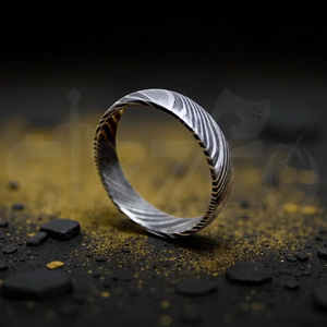 Hot Selling Handmade Damascus Steel <b>Ring</b> for Men Women Wedding Band Fashion Party <b>Ring</b> Custom Latest Design OEM Supplier - Product Image 6