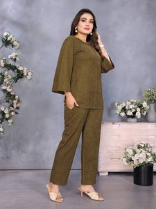 Premium Imported Fabric <b>Kurti</b> Pant Co Ord Set Stylish Women Wear - Product Image 2