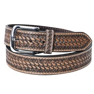 Cinturón de cuero de alta calidad Cinturón de vaquera con cesta Herramientas manuales onduladas Rodeo Personalización internacional disponible - Product Image 1