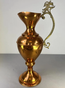 Carafe à eau en laiton massif de qualité supérieure, design artisanal, style luxueux, pour la décoration de la table - Product Image 2