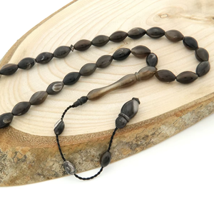 Tasbih de Cuerno Hecho a Mano, 33 Cuentas, Cuentas de Oración de Cuerno de Búfalo Natural - Product Image 1
