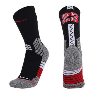 High Quality Elite Crew Number Basketball <b>Training</b> <b>Socks</b> for Women Athletic Logo Design Anti-Slip Feature Letter Pattern Daily - Product Image 5