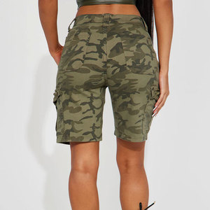 Shorts en jean pour femme de haute qualité à prix abordable, couleur bleue sexy, en coton, anti-humidité, séchage rapide, respirant, taille haute, fermeture boutonnée - Product Image 3
