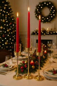 Luxury Gold Metal <b>Candle</b> Stand Set With Glass <b>Hurricanes</b> Decorative Accent Perfect For Living Room And Dining Table From India - Product Image 6