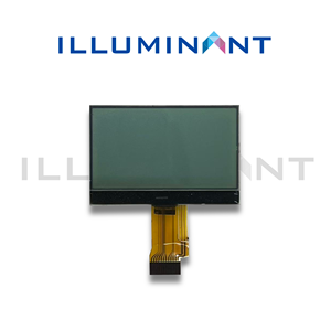 Pantalla LCD monocromática FPC SPI de 2,48 pulgadas, 128x64, tipo gráfico FSTN, transflectiva positiva COG, blanca, 200 nits, retroiluminación, 6 O'clock. - Product Image 2