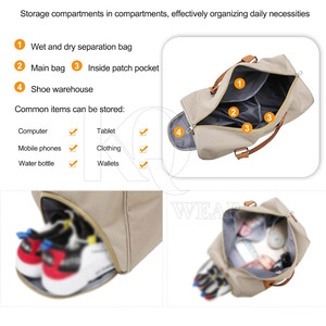 Practical Gym <b>Bag</b> Lightweight Durable Eco-Friendly Nylon/Polyester Spacious Design Adjustable Strap Casual for Fitness <b>Training</b> - Product Image 3