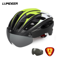 Casque de vélo HONORTOUR avec lumières LED, faible MOQ, design personnalisé, pour adultes, route et VTT