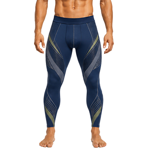 Leggings de compression sportifs pour hommes, personnalisés, haute élasticité, séchage rapide, imprimés, taille élastique, pour la gym, la course, le fitness, l'entraînement, l'athlétisme - Product Image 1