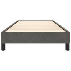 โครงเตียงขนาด Twin XL สีเทาเข้มหุ้มกำมะหยี่ ทำจากไม้เอ็นจิเนียร์ - Product Image 5
