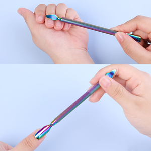 Herramienta Profesional de Doble Punta de Acero Inoxidable para Empujar y Remover Cutículas - Product Image 6