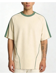 เสื้อยืดโอเวอร์ไซส์ผู้ชายลำลองแฟชั่นสตรีท คอกลม โลโก้ด้านหน้า ผ้าตาข่ายระบายอากาศ ทรงหลวม - Product Image 6