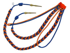 Hilo grande de color naranja y azul Polizei Luxemburg para uniformes militares, ropa ceremonial, atuendos de gala y accesorios decorativos. - Product Image 4