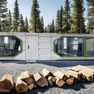 Maison conteneur Apple modulaire moderne personnalisée et respirante, maisons préfabriquées en panneaux sandwich, bureau modulaire, cabine Apple - Product Image 6