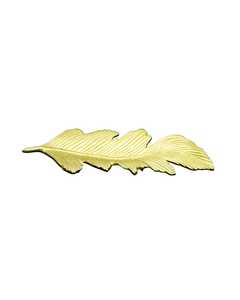 Plateau décoratif en forme de feuille plaqué or, style glamour, forme irrégulière, pour table à manger, thème floral de mariage, pièce unique, best-seller - Product Image 2