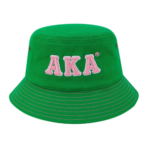 Sombrero de Pescador AKA, Color Verde, Bordado, Unisex, de Algodón, para Verano, Protección Solar, Casual, para Exteriores, de Moda, Calidad Premium - Product Image 1