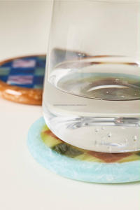 Decor <b>Epoxy</b> Resin <b>Coffee</b> Tea Coaster Customize Size & Color Best Quality <b>Epoxy</b> Resin <b>Coffee</b> walnut coasters - Product Image 6
