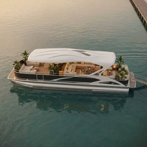 UBI 1315 13M Aluminum Luxury Yacht with Outboard Engine for River Fishing & Entertainment for 15 People - Product Image 1