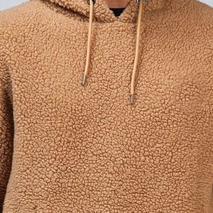 <b>mens</b> <b>sherpa</b> pullover hoodie with polyester <b>fleece</b> construction private label service for online clothing stores - Product Image 2