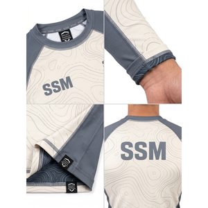 เสื้อรัดรูปแขนยาวแบบกลับด้านได้สำหรับฝึกซ้อมบราซิลเลียนยิวยิตสู ผลิตจากโพลีเอสเตอร์ผสมสแปนเด็กซ์ ป้องกันแสงแดด พิมพ์ลาย - Product Image 4