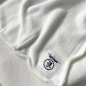 เสื้อฮู้ดซิปแบบหนาพิเศษผ้าเฟรนช์เทอร์รี่สีขาวนวลพิมพ์ลายกราฟิกเปลวไฟสไตล์วินเทจทรงโอเวอร์ไซส์สำหรับผู้ชาย - Product Image 5