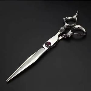 Ciseaux de coiffure professionnels Morje Surgical en acier inoxydable 440C, lame tranchante, manche moyen, pour droitiers, 28 dents - Product Image 4