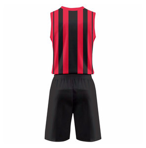 Ensemble de maillot de basket-ball jaune pour hommes, col en V, sans manches, respirant, imprimé par sublimation, uniforme sportif pour adultes - Product Image 4