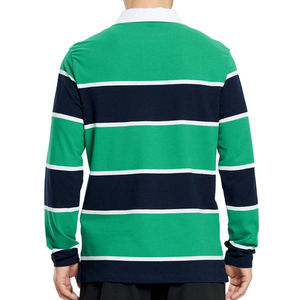 Polo de rugby respirant et doux pour homme, manches longues, personnalisé, 100% polyester, uni, imprimé, respirant, maillot de rugby pour homme - Product Image 5