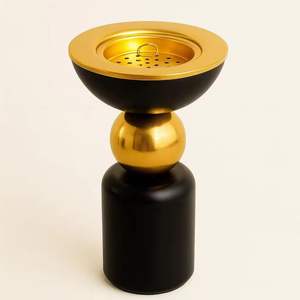 Quemador de incienso árabe moderno de lujo, Mabkhara, quemador de incienso Oud, soporte de incienso de carbón metálico, decoración para el hogar con fragancia. - Product Image 1