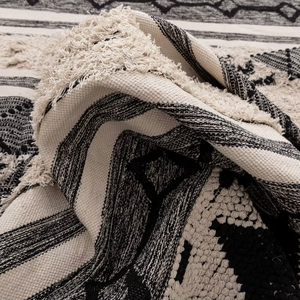 Handmade Wool Modern Eco-Friendly Abstract Area <b>Rug</b> Handwoven Soft Durable Carpet for Living Room & Home Decor - Product Image 3