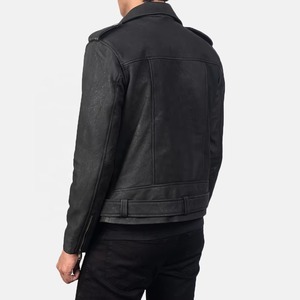 Veste en cuir véritable unisexe pour l'hiver, fermeture éclair, imperméable, coupe-vent, veste en cuir de haute qualité sur mesure, vente en gros - Product Image 6